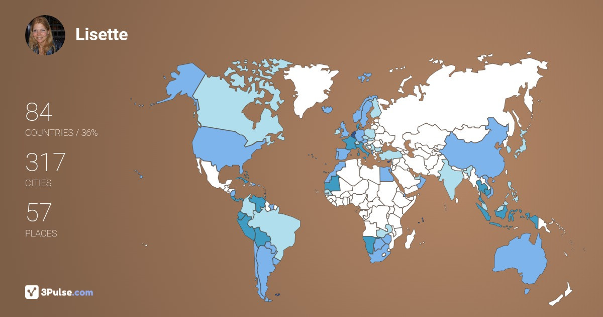 Изображение Карты путешествий Lisette Van-Oss