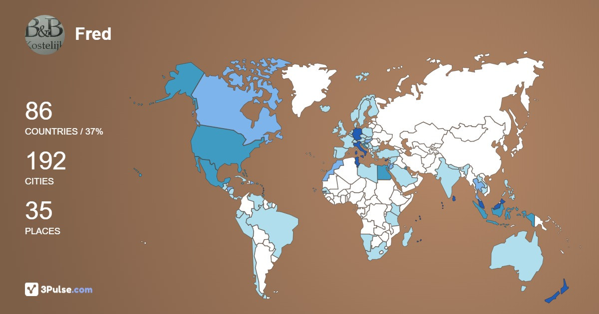 Изображение Карты путешествий Fred Kost