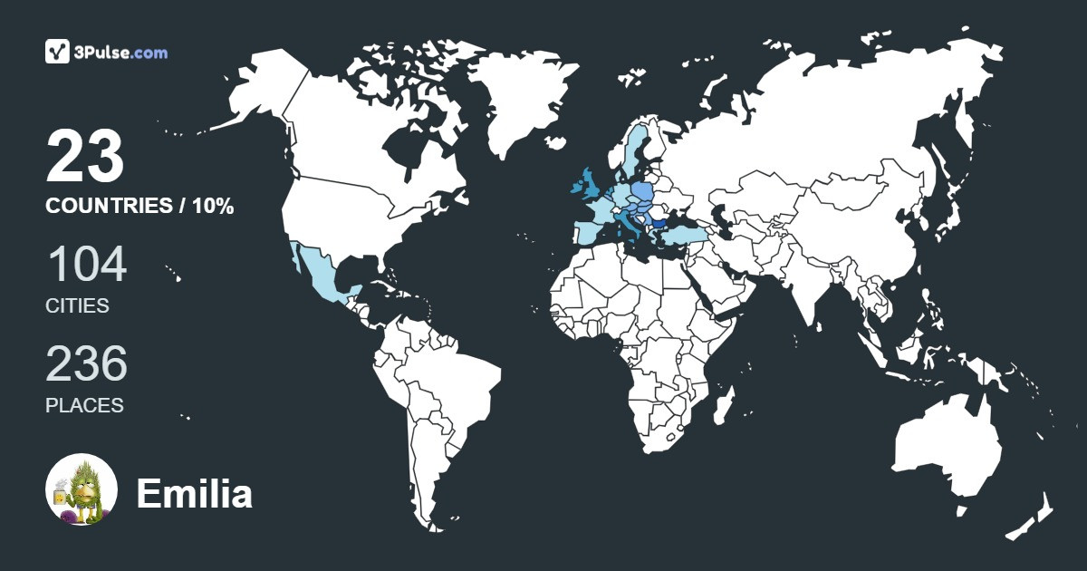 Emilia Galcheva's Travel Map Image