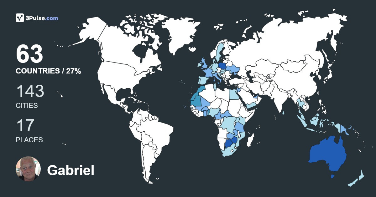 Gabriel Rappini's Travel Map Image