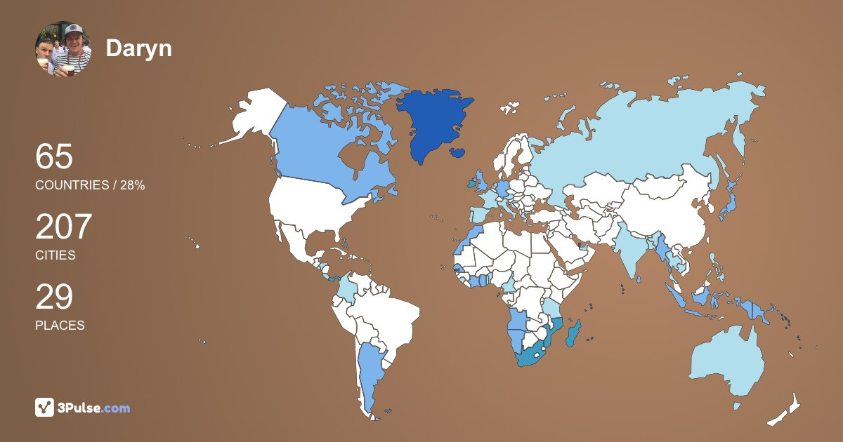 Изображение Карты путешествий Daryn Griffiths