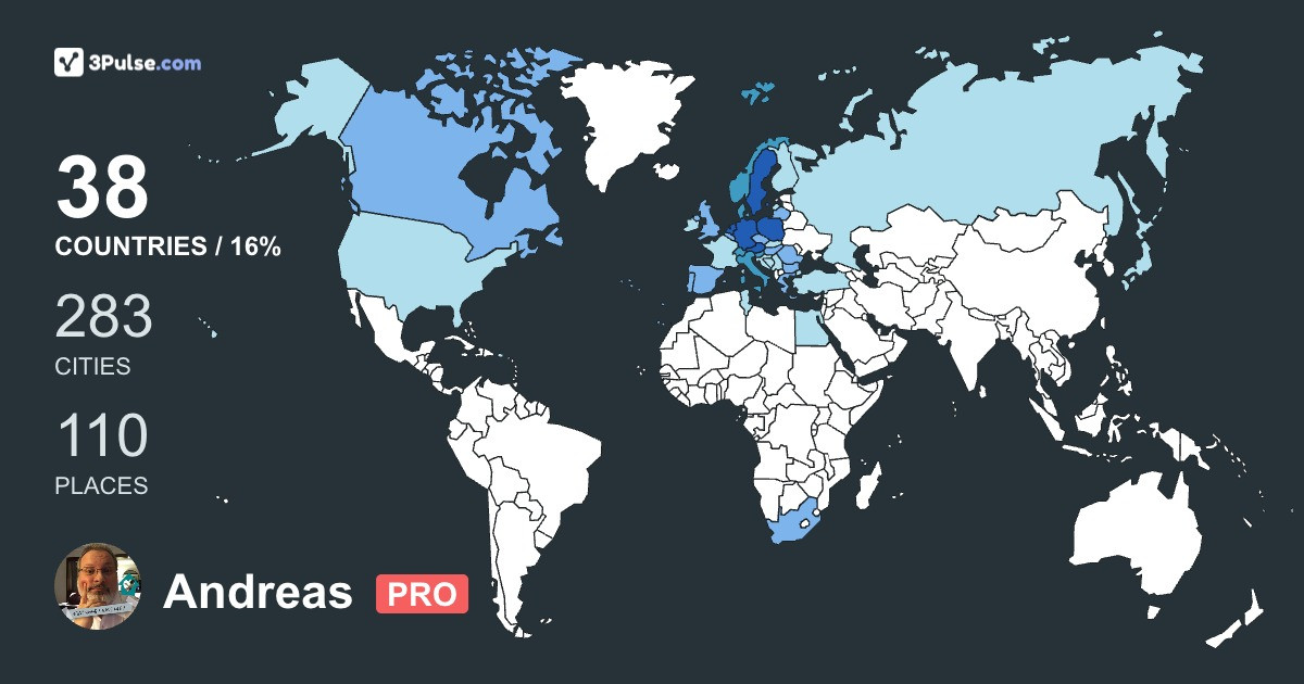 Изображение Карты путешествий Andreas Kukla