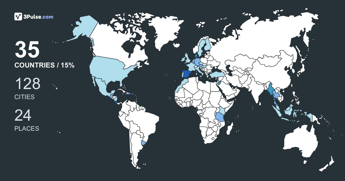 cdhugo's Travel Map Image