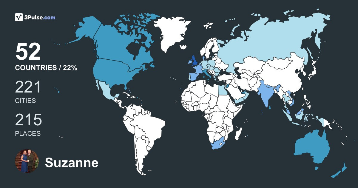 Изображение Карты путешествий Suzanne Kelleher