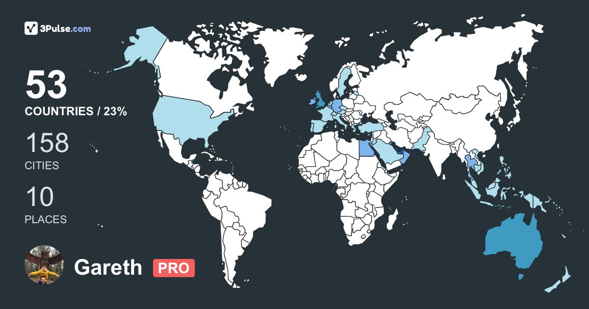 Изображение Карты путешествий Gareth Dunne