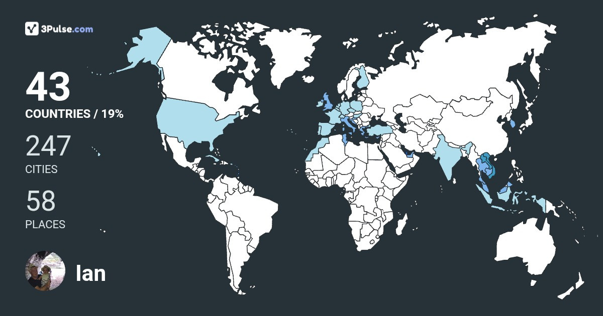 Изображение Карты путешествий Ian Charlton