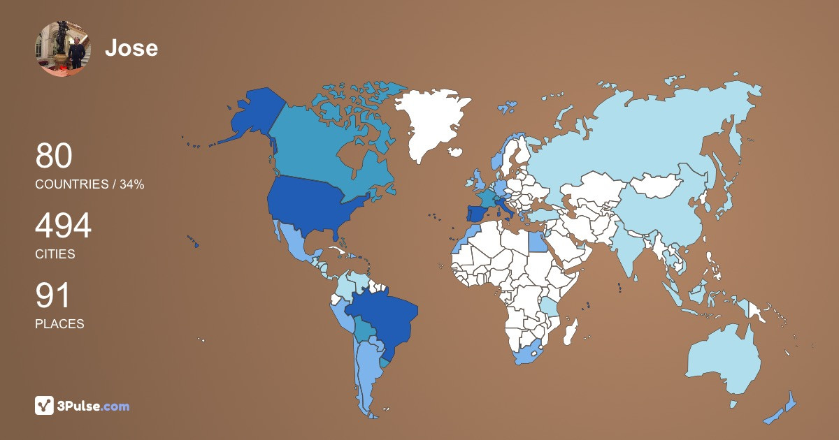 Изображение Карты путешествий Jose Bissoli