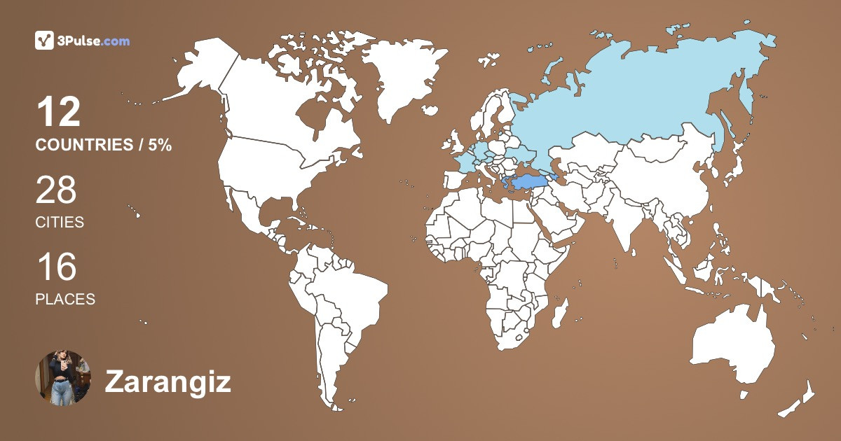 Изображение Карты путешествий Zarangiz Taghi-zada