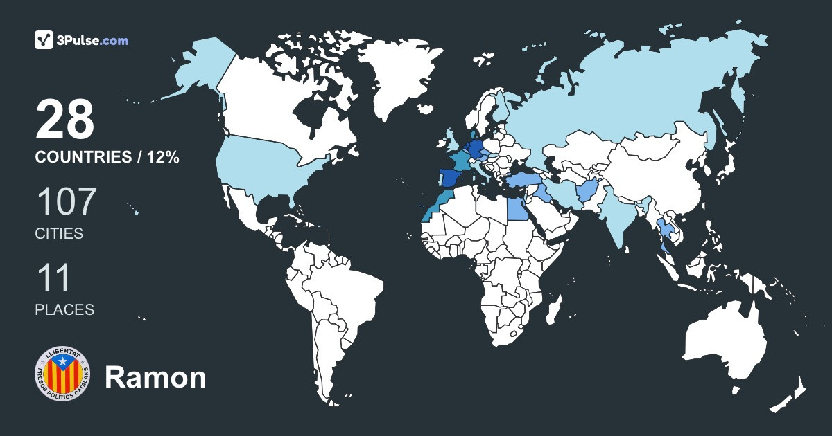 Ramon Ayora's Travel Map Image