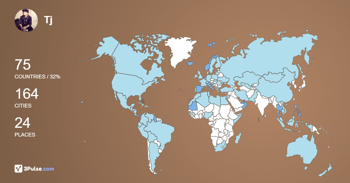 Изображение Карты путешествий Tj Lapia