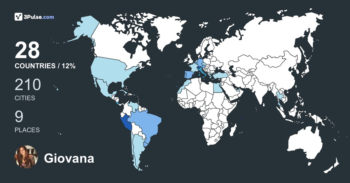 Giovana Rodriguez's Travel Map Image