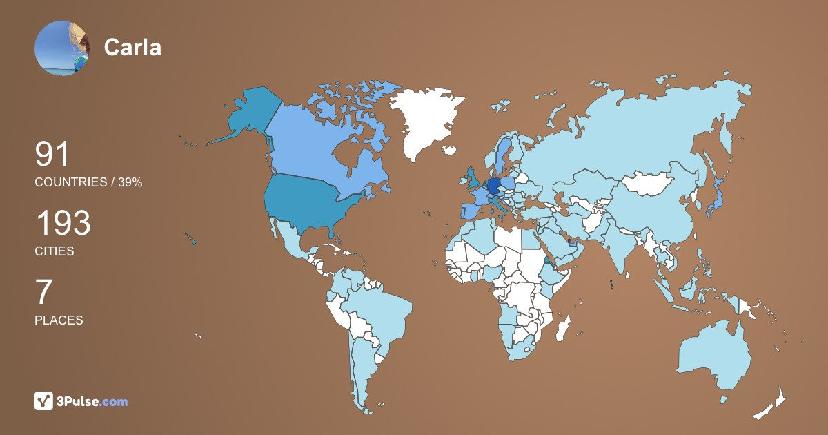 Изображение Карты путешествий Carla Stuhrmann
