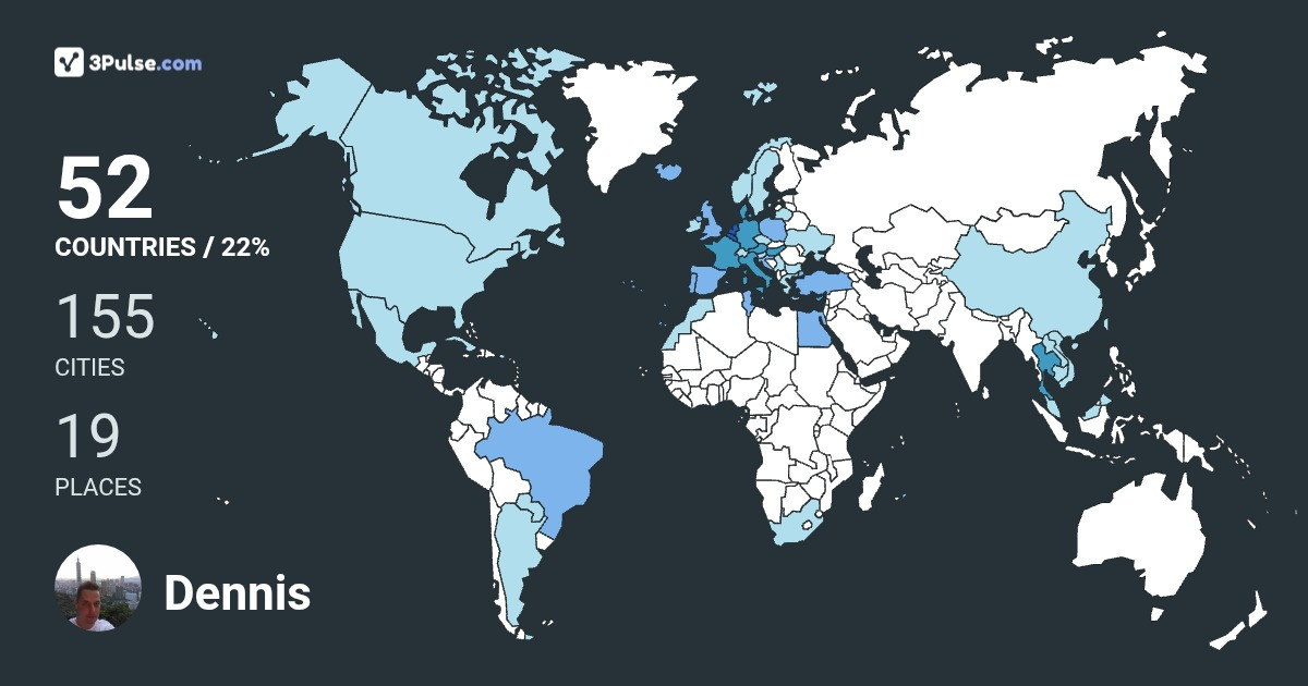 Изображение Карты путешествий Dennis Woning