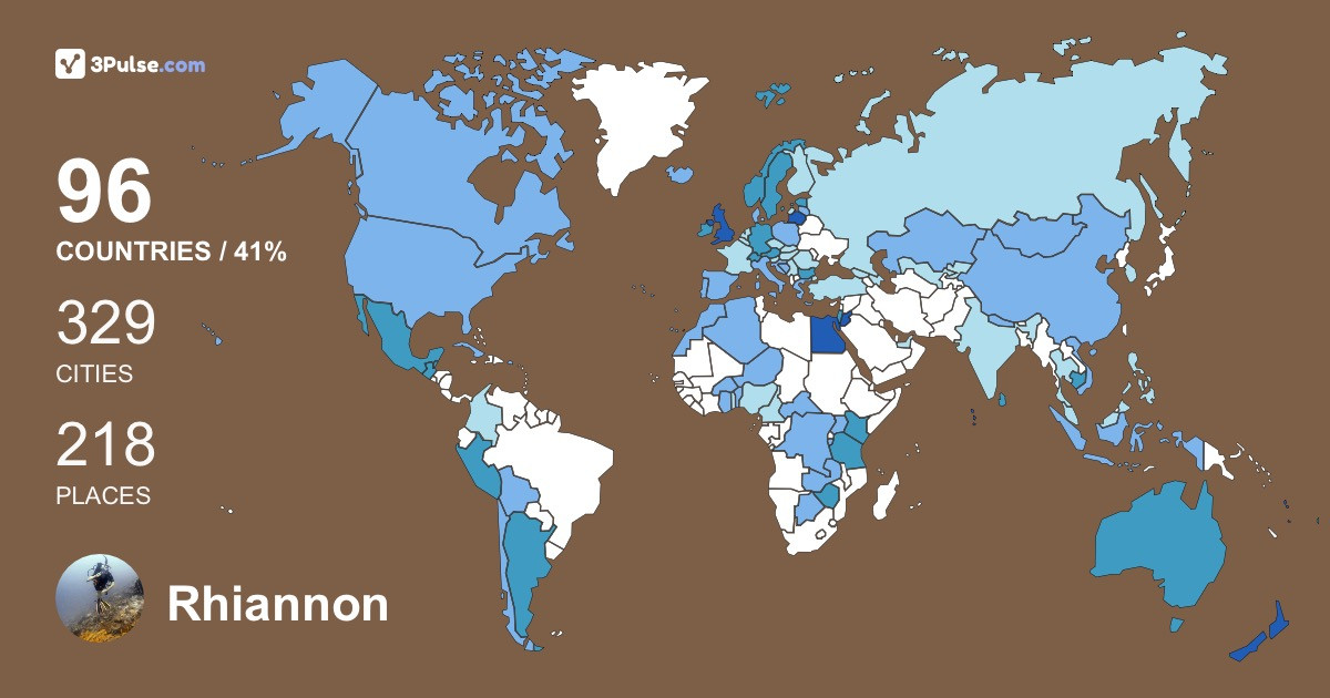 Изображение Карты путешествий Rhiannon Matthews