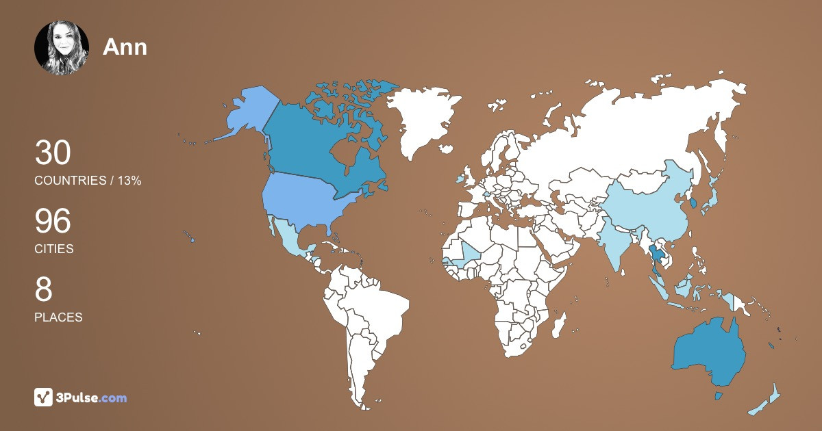 Изображение Карты путешествий Ann Westerink