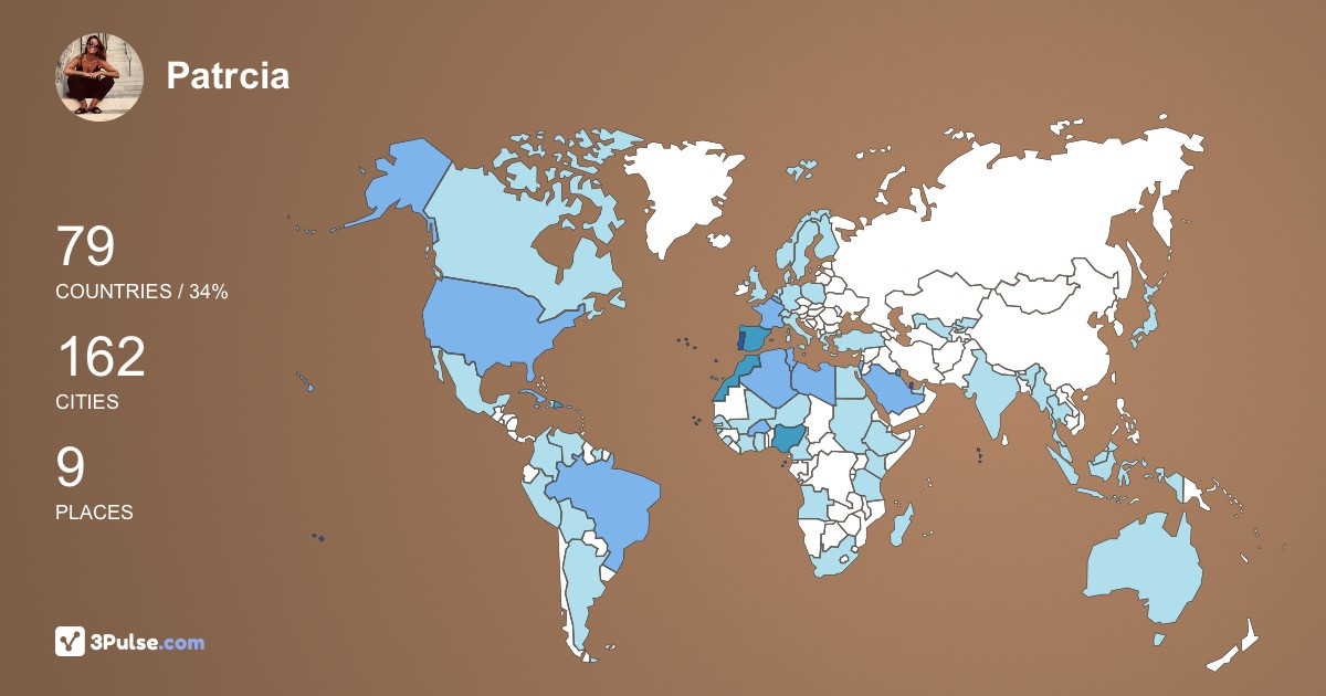 Изображение Карты путешествий Patrcia Rosinha