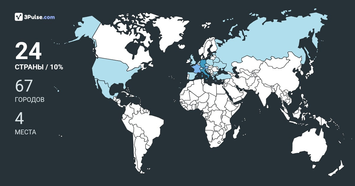 Maria109's Travel Map Image