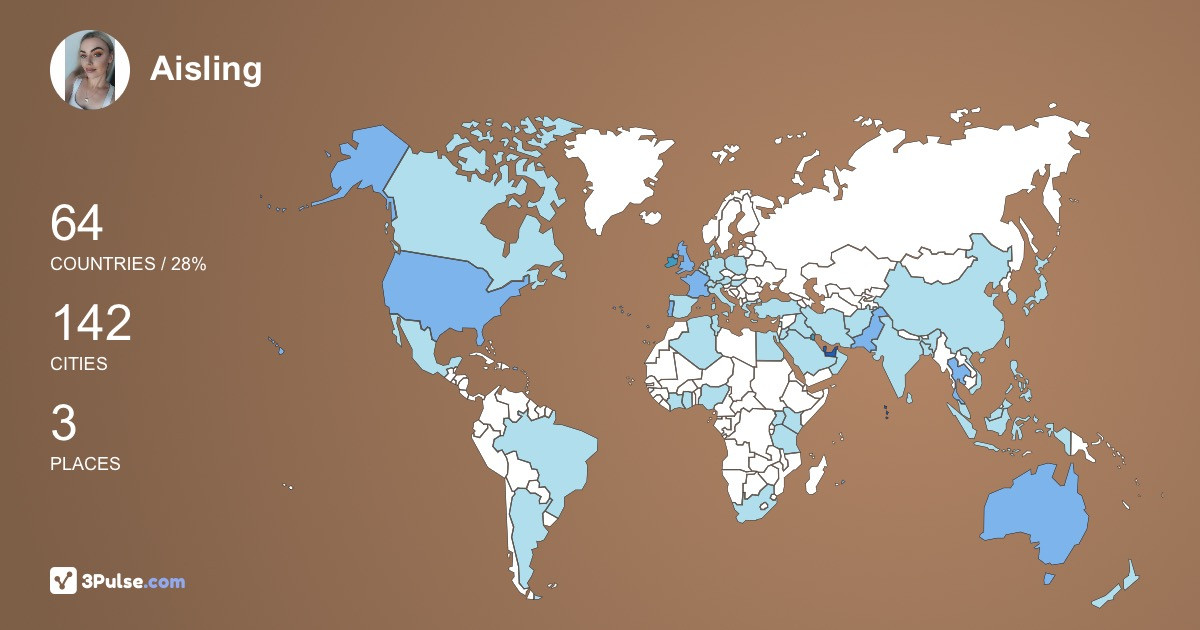 Изображение Карты путешествий Aisling Sheridan-Healy