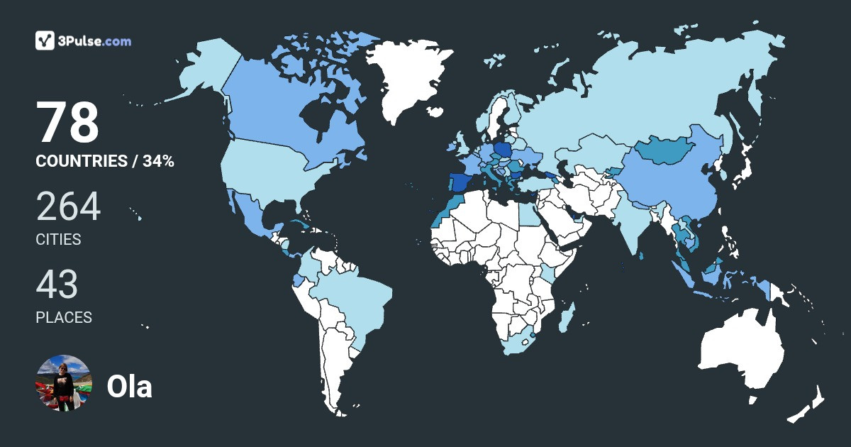 Ola Gibas's Travel Map Image