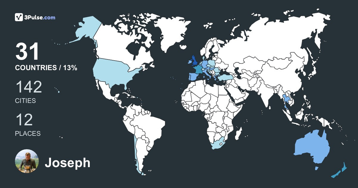 Изображение Карты путешествий Joseph Parker