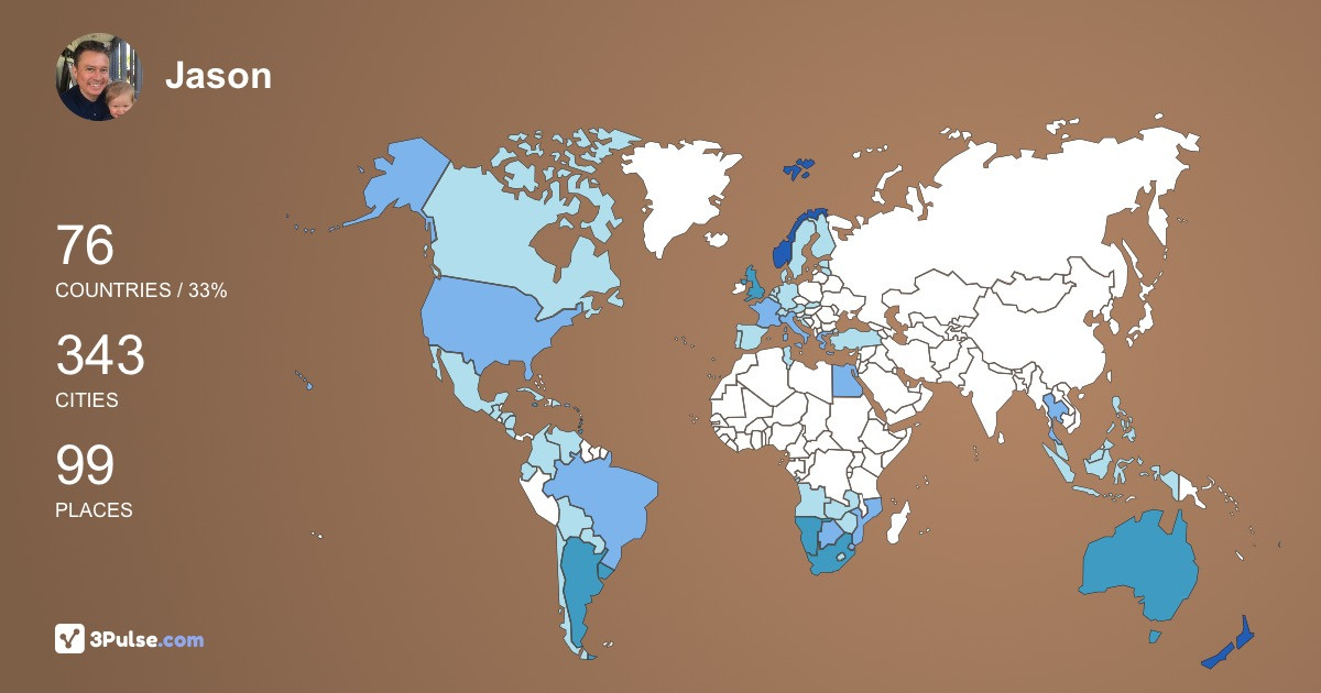 Изображение Карты путешествий Jason Love