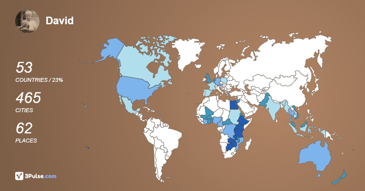 Изображение Карты путешествий David Manners