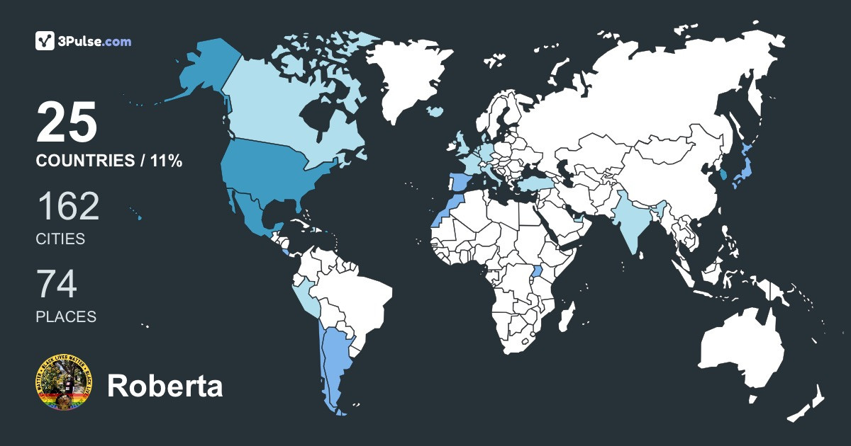 Изображение Карты путешествий Roberta Mailman