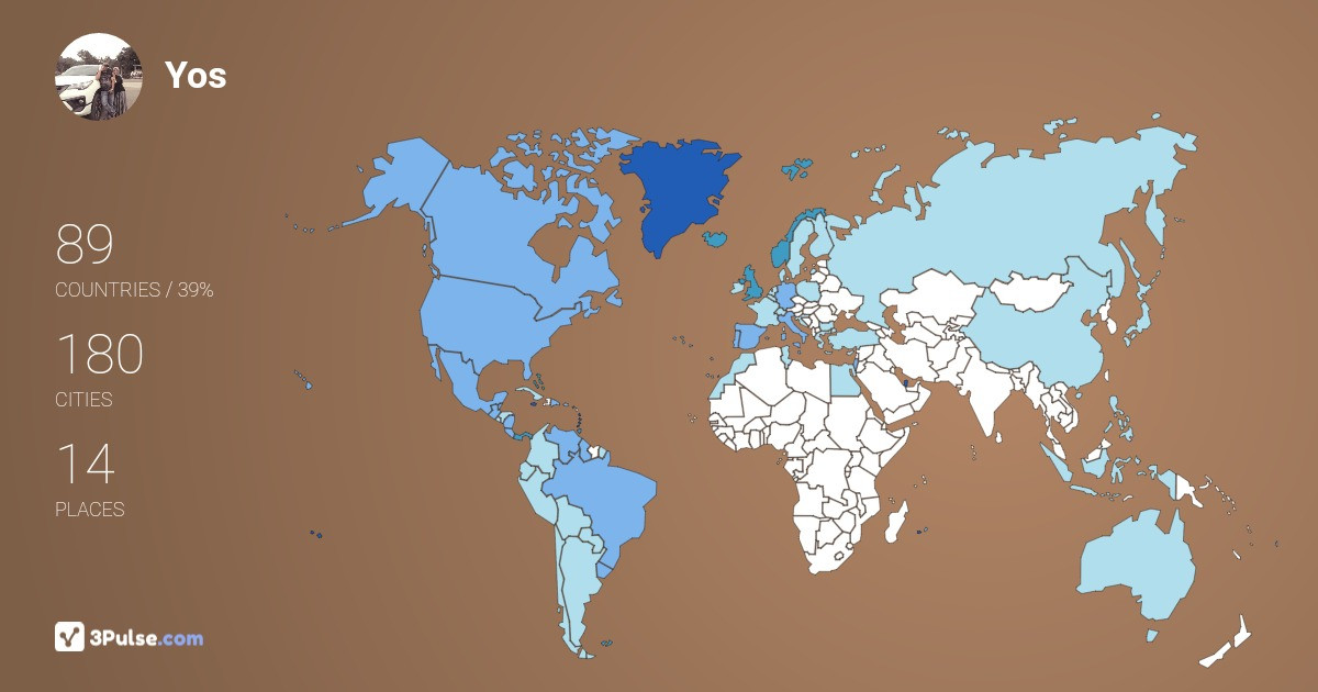 Yos Nice's Travel Map Image