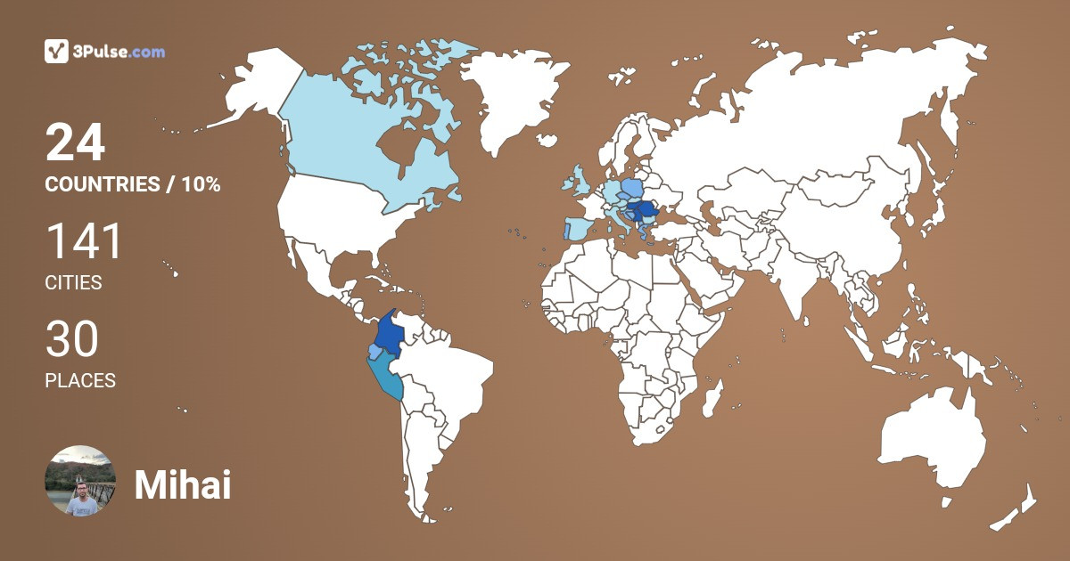 Изображение Карты путешествий Mihai Jula