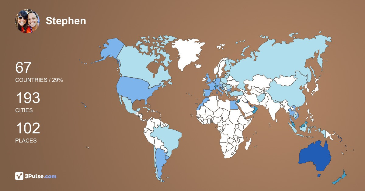 Изображение Карты путешествий Stephen Tilley