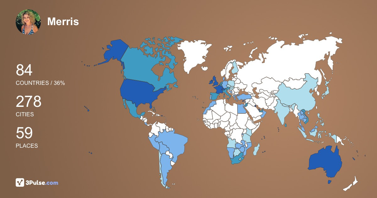 Изображение Карты путешествий Merris Page-Smith