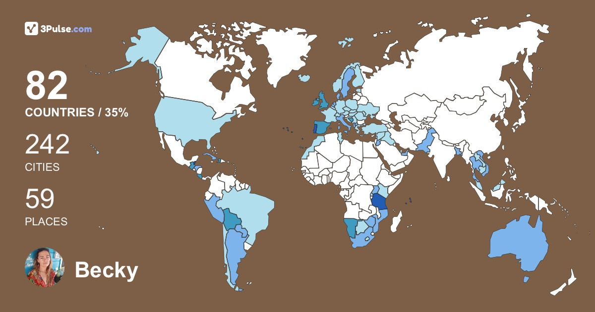 Изображение Карты путешествий Becky Genevieve