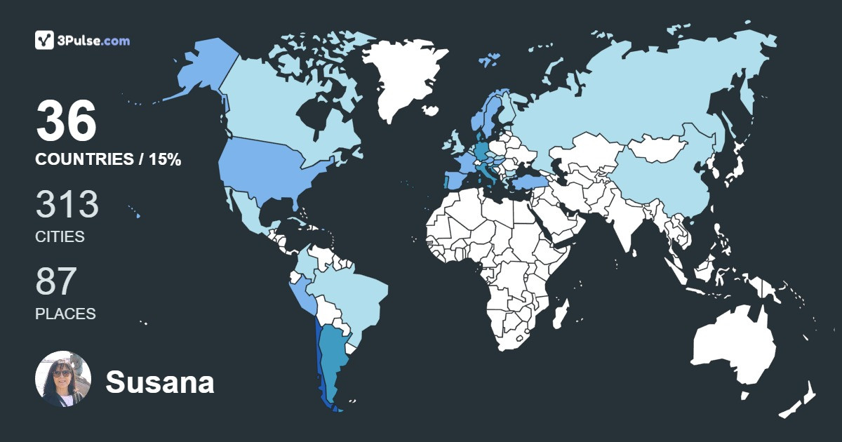 Susana Muoz's Travel Map Image