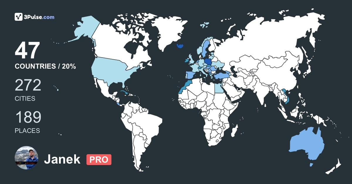 Изображение Карты путешествий Janek Stopa