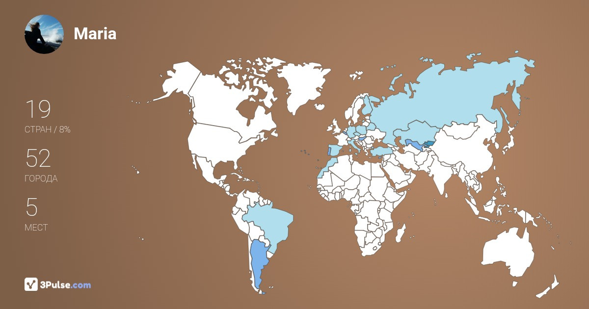 Maria Soloviova's Travel Map Image