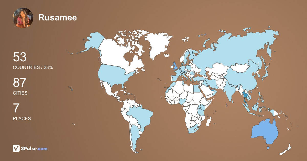 Изображение Карты путешествий Rusamee Mee