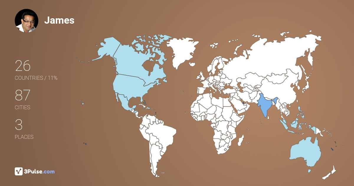 Изображение Карты путешествий James Kuriakose
