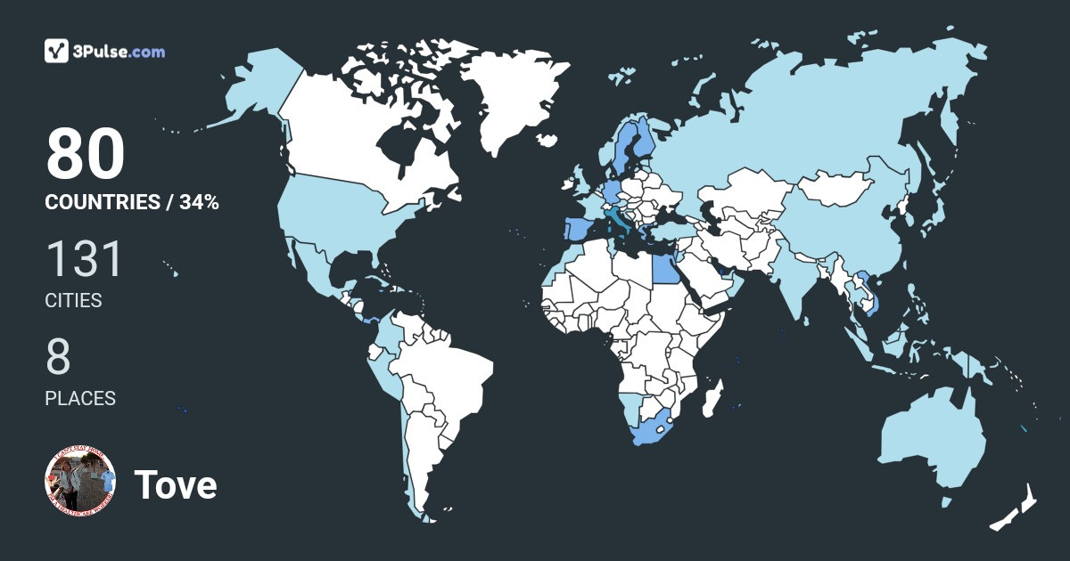 Изображение Карты путешествий Tove Sundstrm