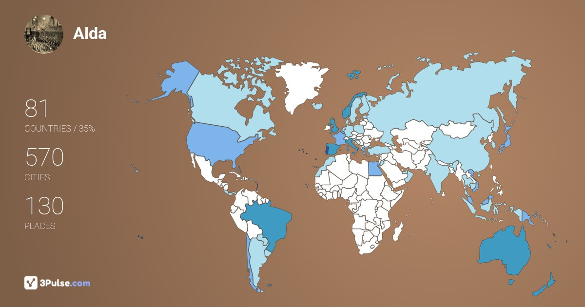 Изображение Карты путешествий Alda Muchao