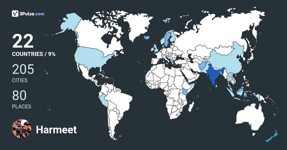 Изображение Карты путешествий Harmeet Basur