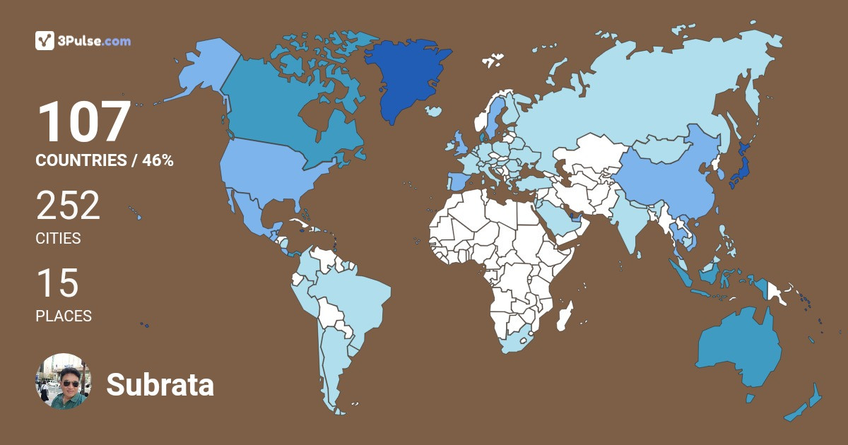 Изображение Карты путешествий Subrata Made
