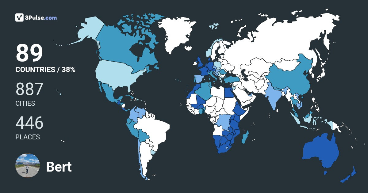 Изображение Карты путешествий Bert Kuijpers