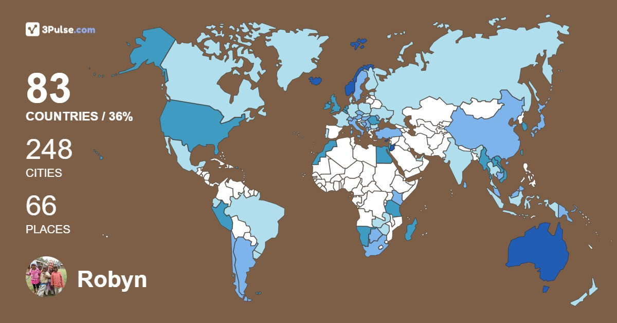 Изображение Карты путешествий Robyn Wootton