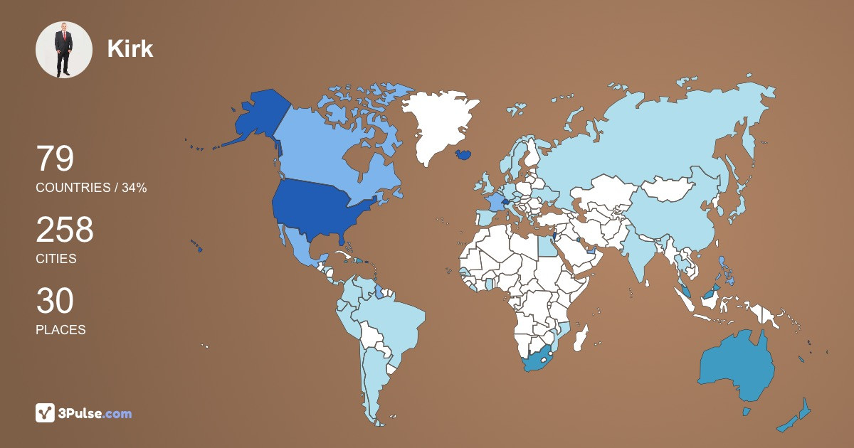 Изображение Карты путешествий Kirk Anglin