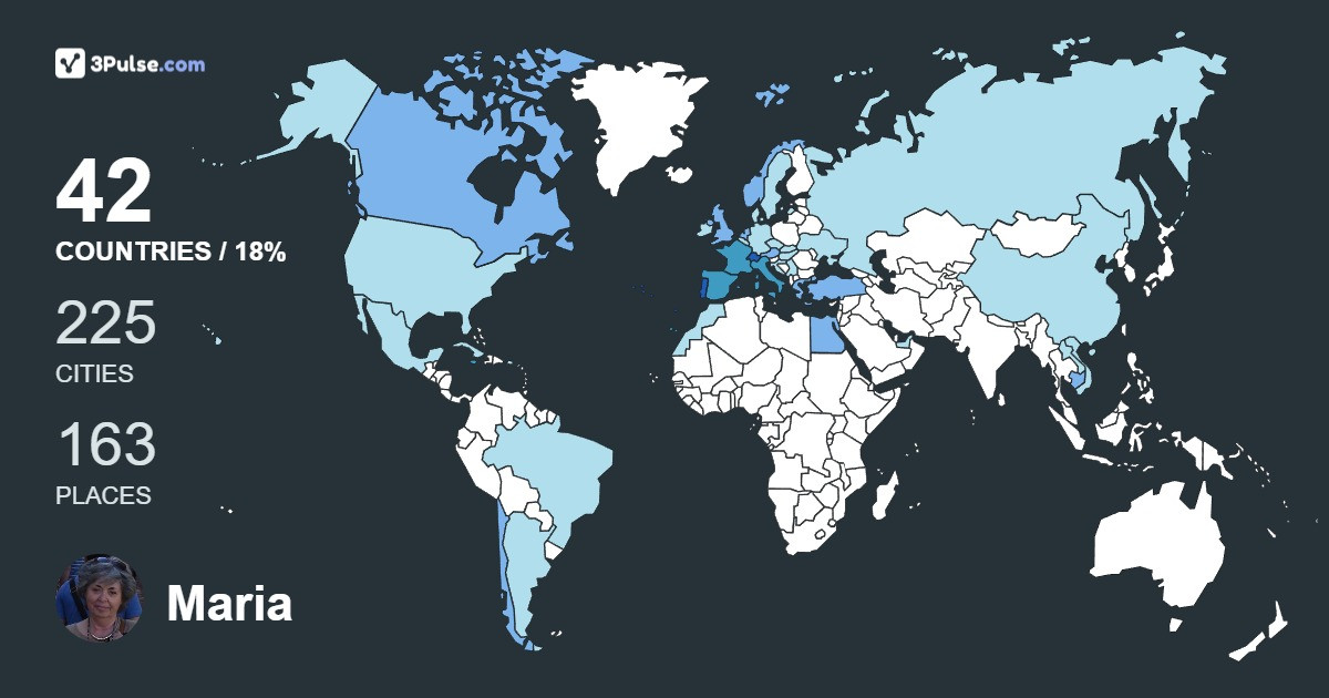 Maria Eufrsio's Travel Map Image