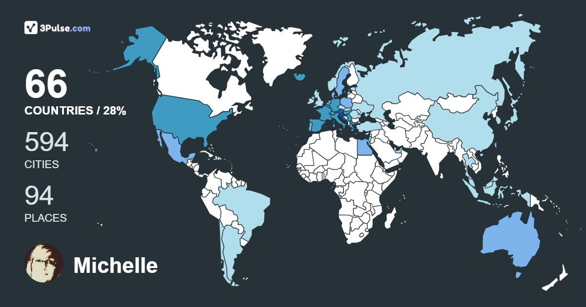Michelle Bra-Roth's Travel Map Image
