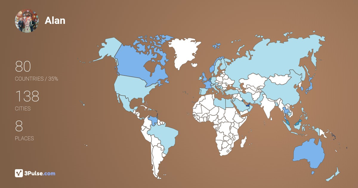 Изображение Карты путешествий Alan Judge