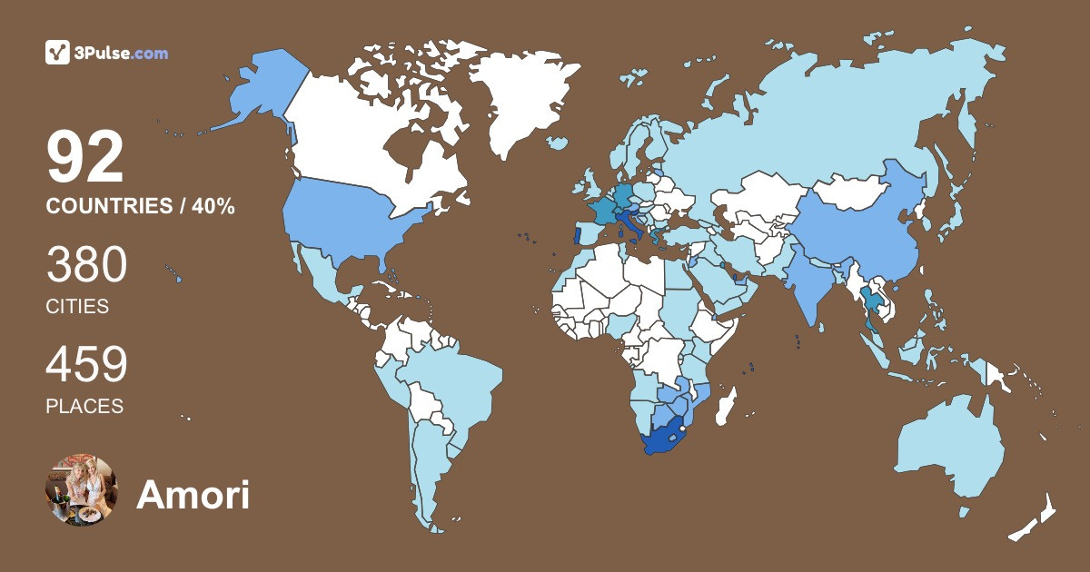 Amori Nel's Travel Map Image