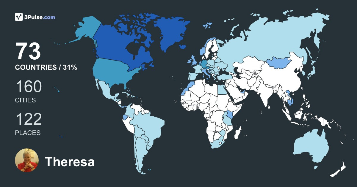 Изображение Карты путешествий Theresa Winchester