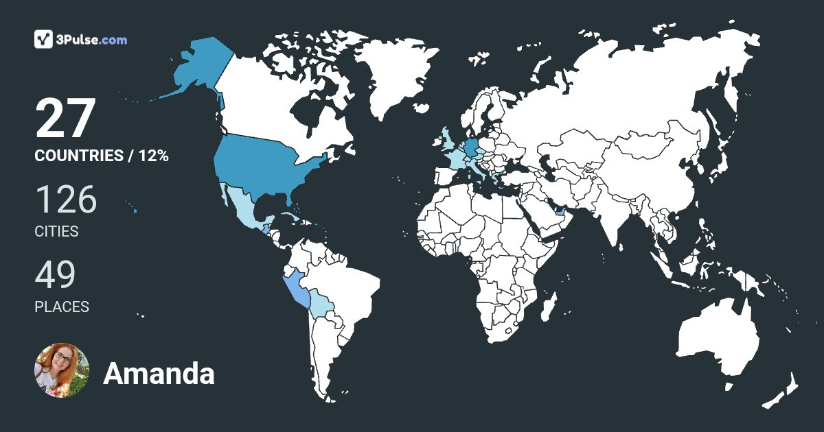 Amanda Barton-Epple's Travel Map Image